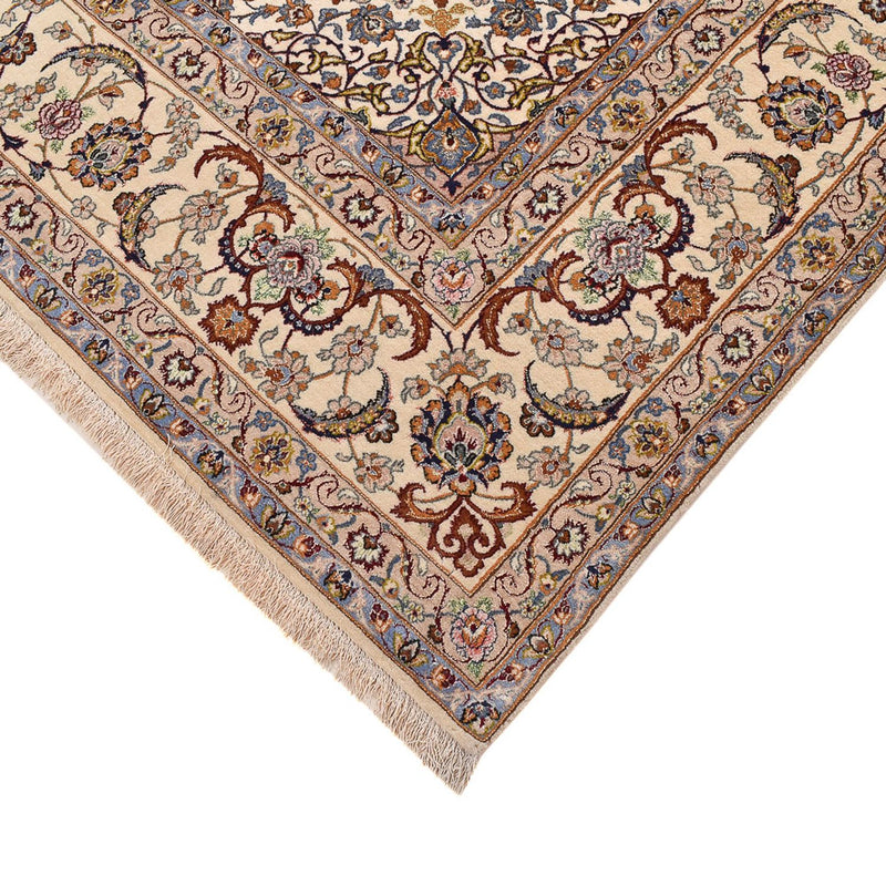 Tapis persan - Isfahan - Premium - 304 x 203 cm - bleu foncé