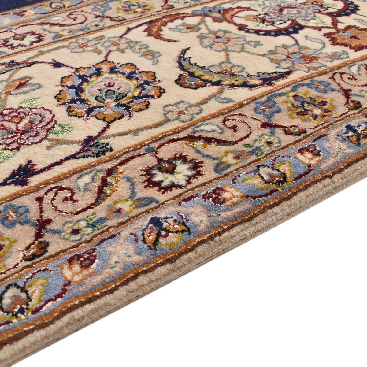 Tapis persan - Isfahan - Premium - 304 x 203 cm - bleu foncé