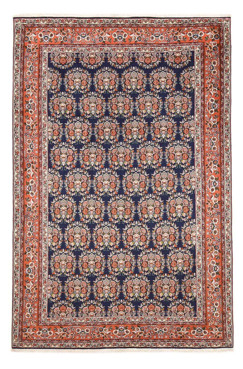 Tapis persan - Bidjar - 303 x 199 cm - bleu foncé