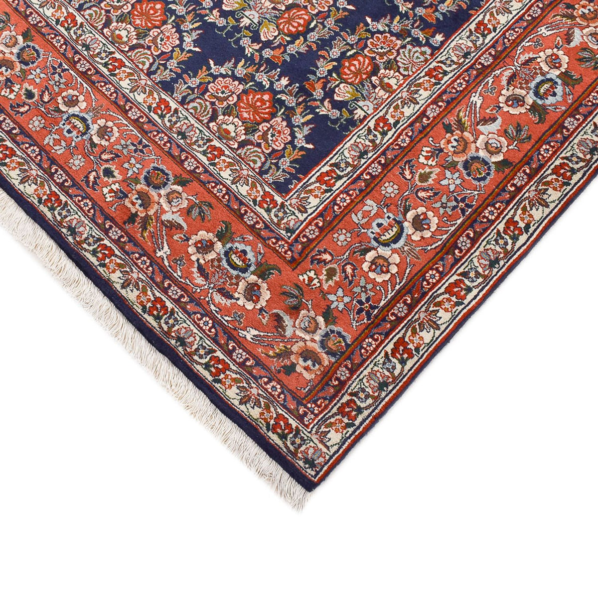 Tapis persan - Bidjar - 303 x 199 cm - bleu foncé