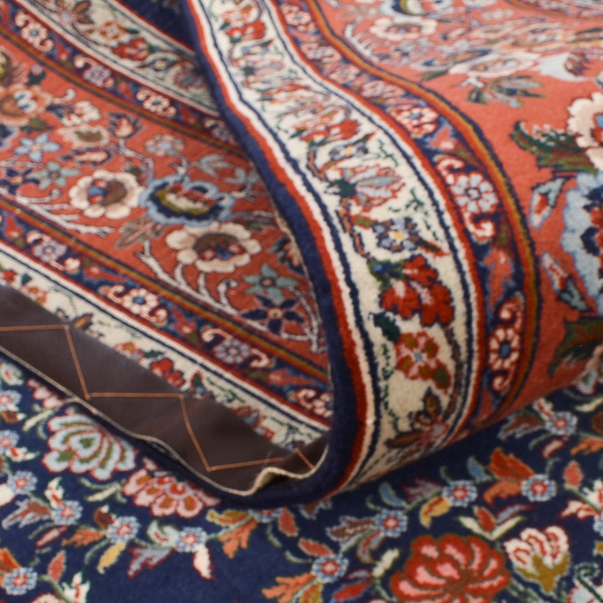 Tapis persan - Bidjar - 303 x 199 cm - bleu foncé