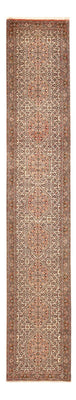 Tapis de couloir Tapis persan - Bidjar - 400 x 72 cm - beige foncé