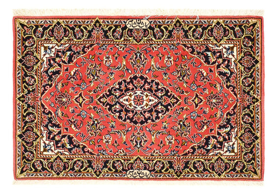Tapis persan - Keshan - 100 x 70 cm - rouge