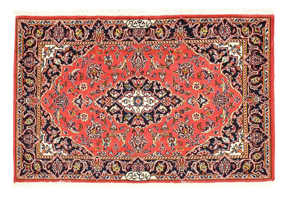 Tapis persan - Keshan - 100 x 70 cm - rouge