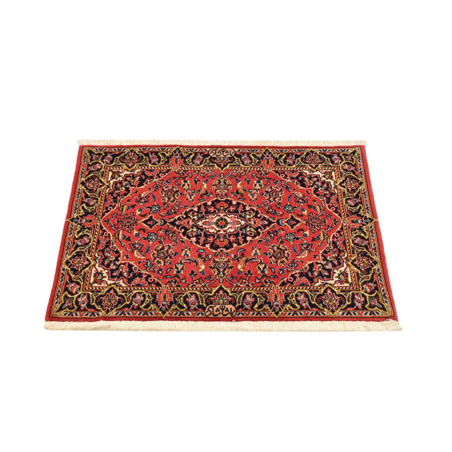 Tapis persan - Keshan - 100 x 70 cm - rouge