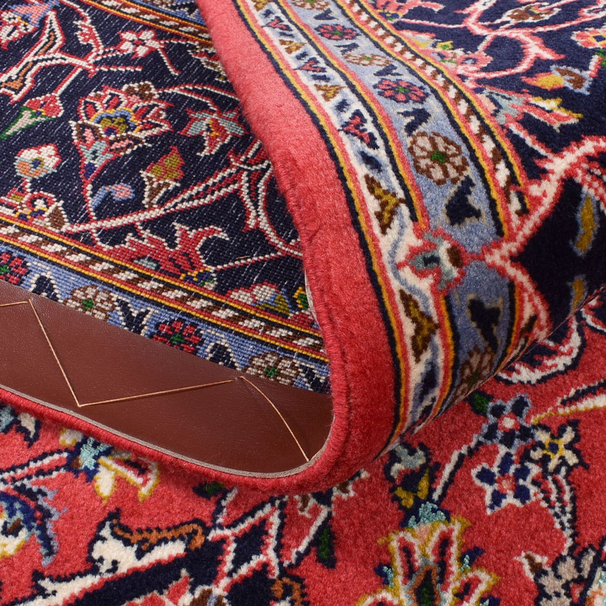 Tapis persan - Keshan - 217 x 138 cm - rouge clair