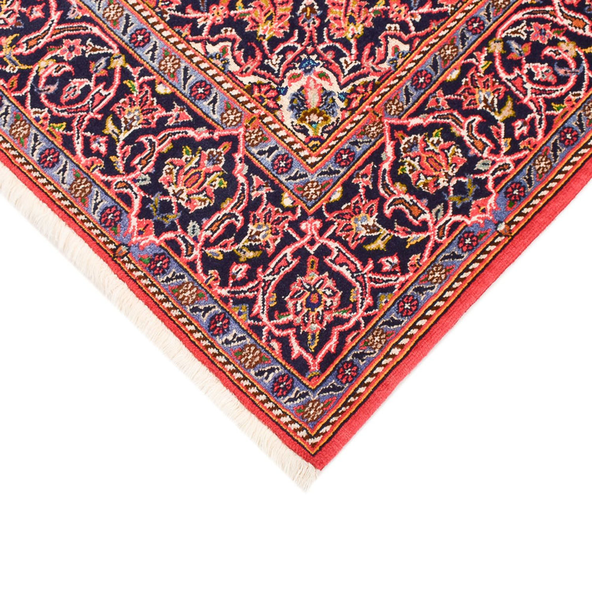 Tapis persan - Keshan - 170 x 114 cm - rouge clair