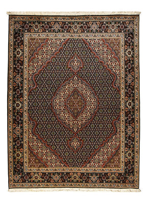 Tapis persan - Tabriz - Royal - 202 x 150 cm - bleu foncé