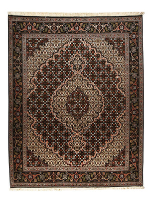 Tapis persan - Tabriz - Royal - 200 x 151 cm - marron foncé