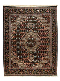 Tapis persan - Tabriz - Royal - 200 x 151 cm - marron foncé