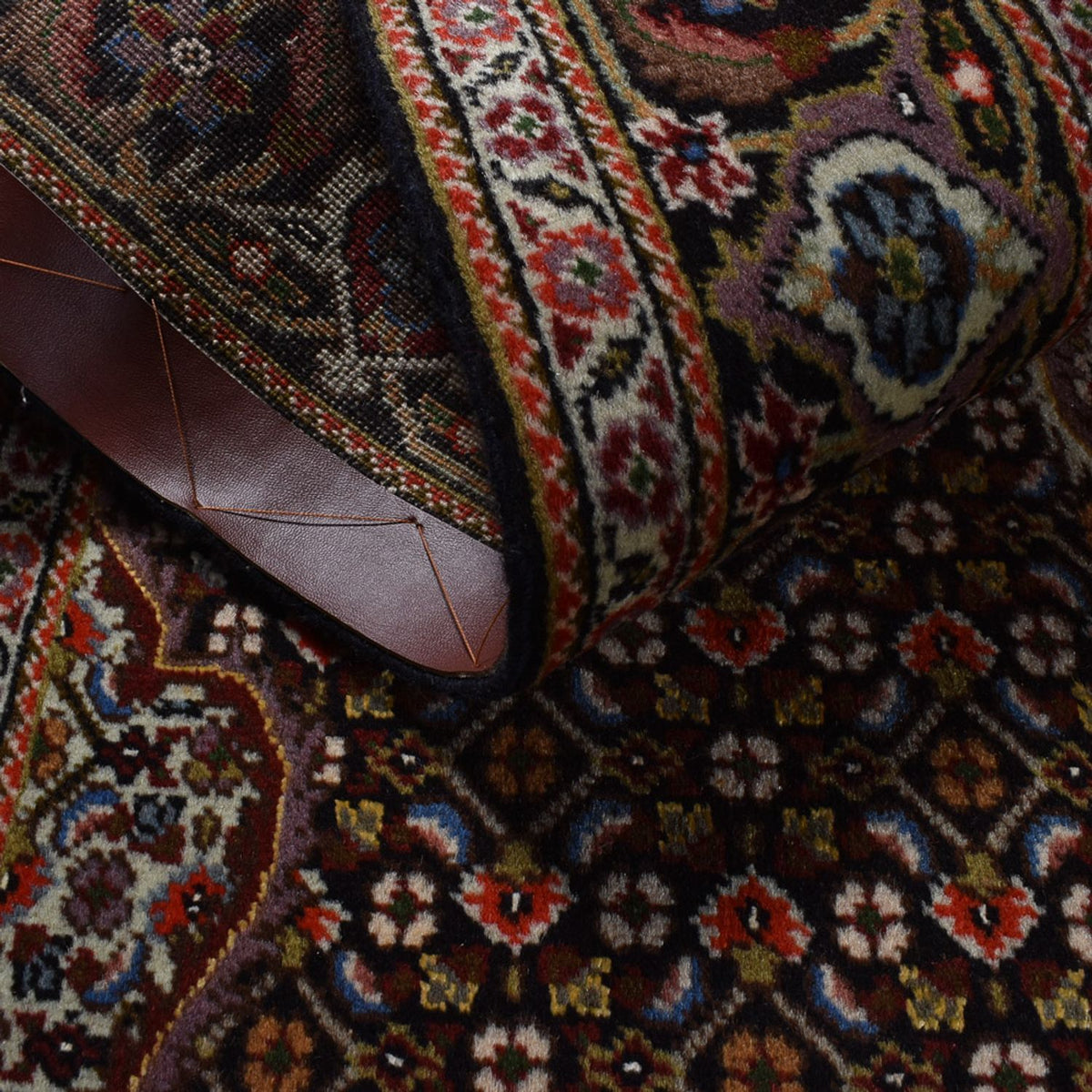 Tapis persan - Tabriz - Royal - 195 x 150 cm - marron foncé