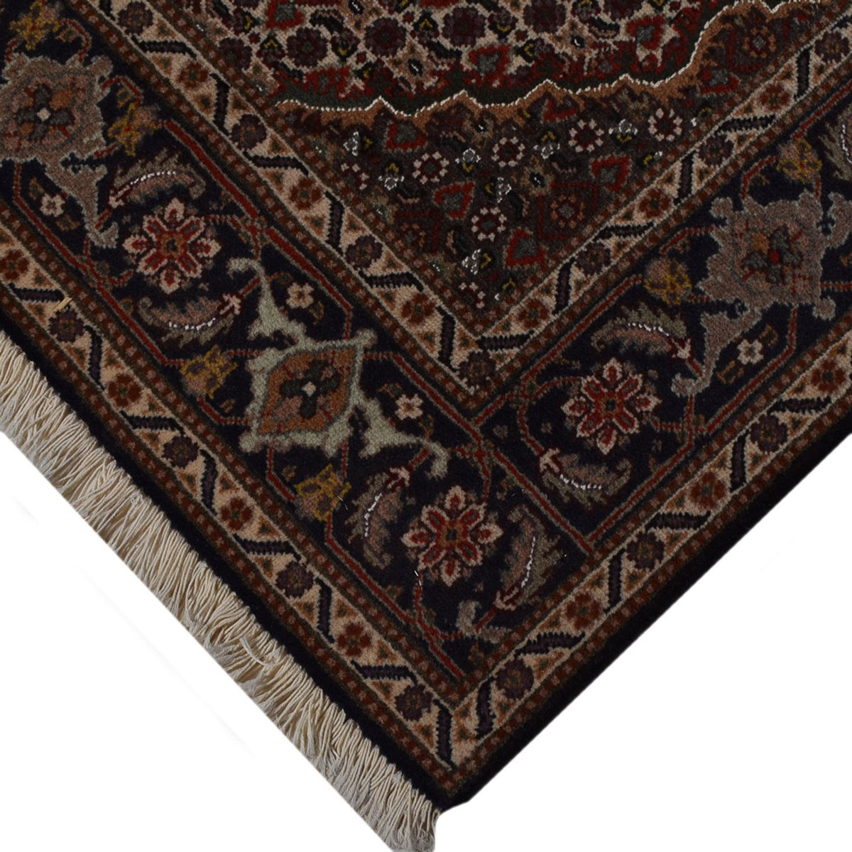 Tapis persan - Tabriz - Royal - 198 x 150 cm - marron foncé