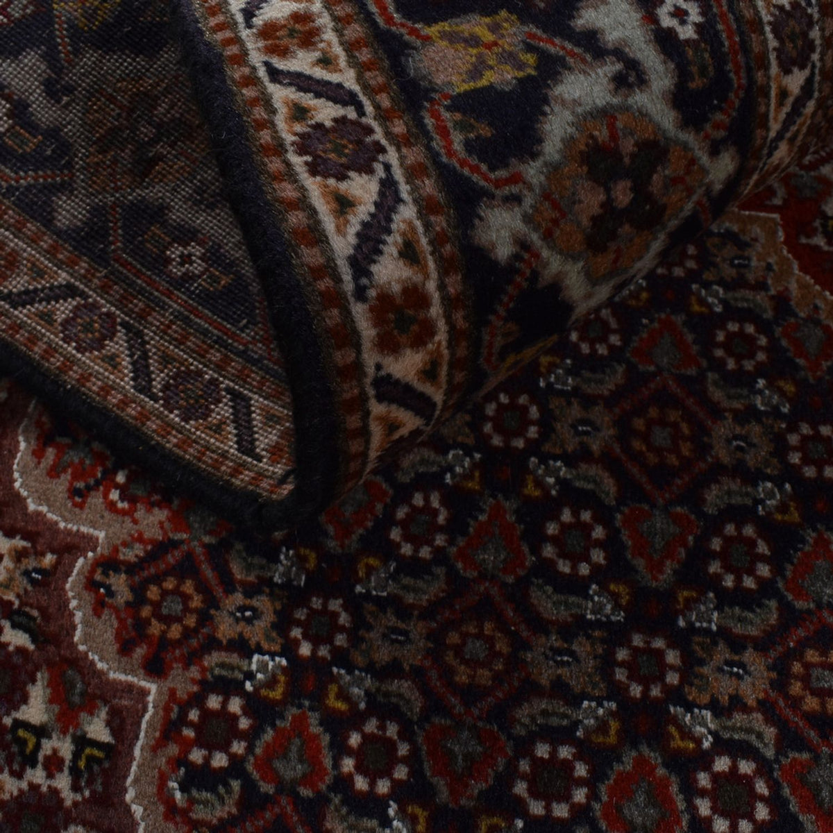 Tapis persan - Tabriz - Royal - 198 x 150 cm - marron foncé