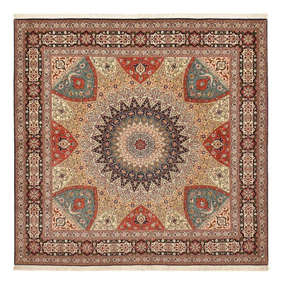 Tapis persan - Tabriz - Royal carré  - 253 x 251 cm - beige foncé