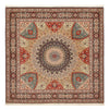 Tapis de Tabriz - 50 rangs Tapis 251x253cm - Tapis persan - Carré / Beige foncé / 251 x 253 cm Carré