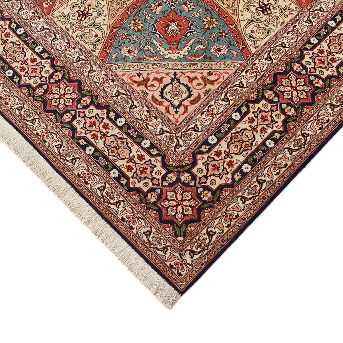 Tapis persan - Tabriz - Royal carré  - 253 x 251 cm - beige foncé