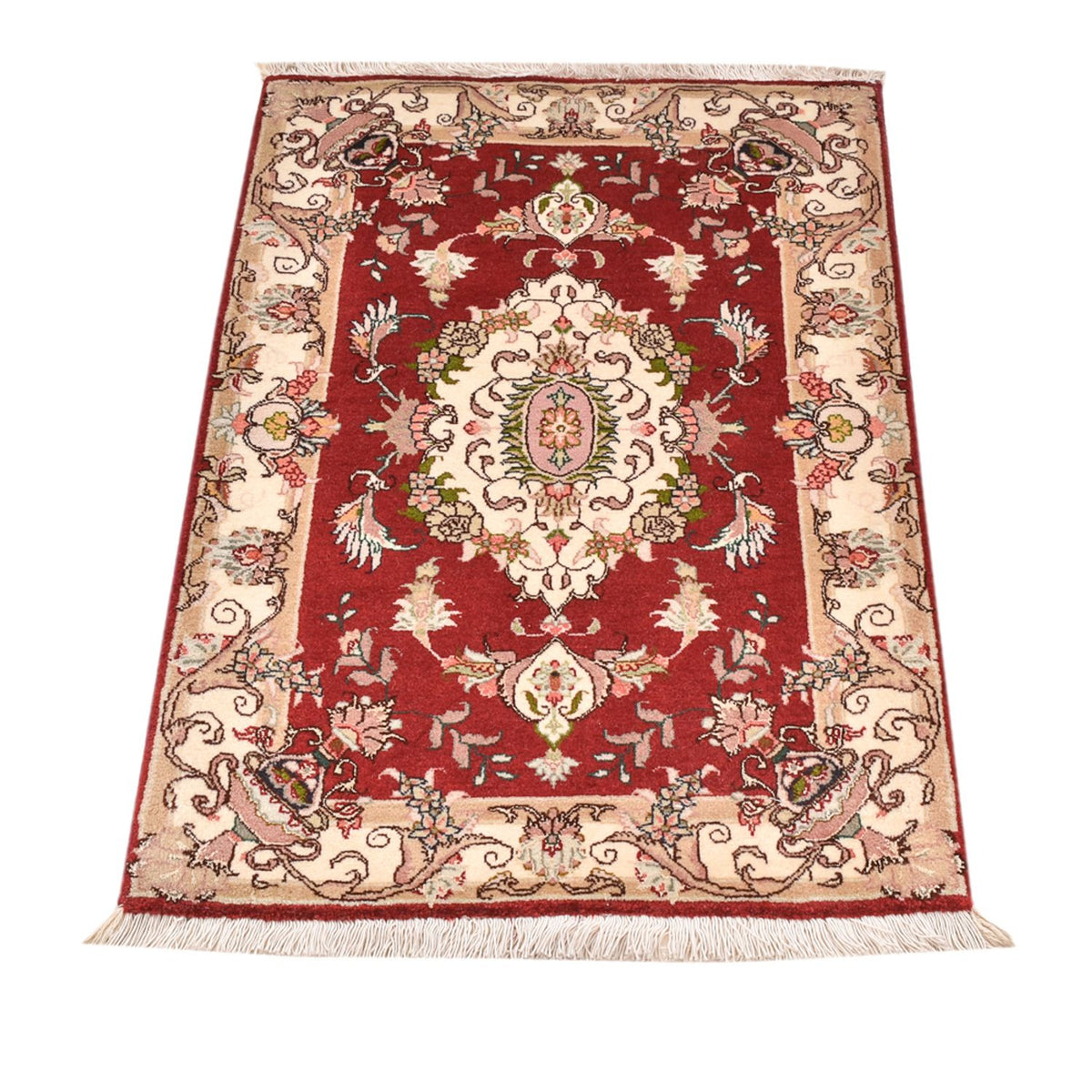 Tapis persan - Tabriz - Royal - 90 x 60 cm - rouge