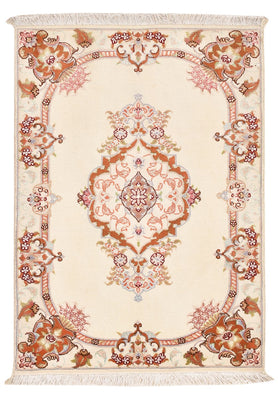 Tapis persan - Tabriz - Royal - 90 x 60 cm - crème