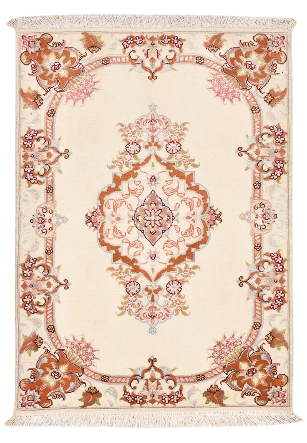Tapis persan - Tabriz - Royal - 90 x 60 cm - crème