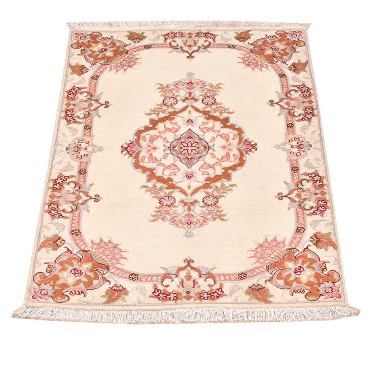 Tapis persan - Tabriz - Royal - 90 x 60 cm - crème