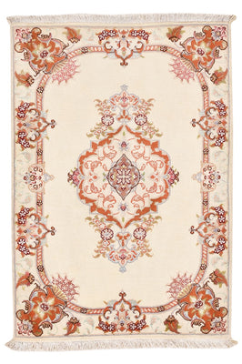 Tapis persan - Tabriz - Royal - 90 x 60 cm - crème