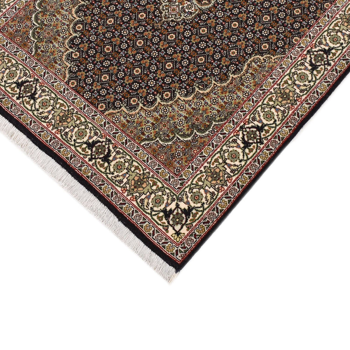 Tapis de couloir Tapis persan - Tabriz - Royal - 390 x 82 cm - beige foncé