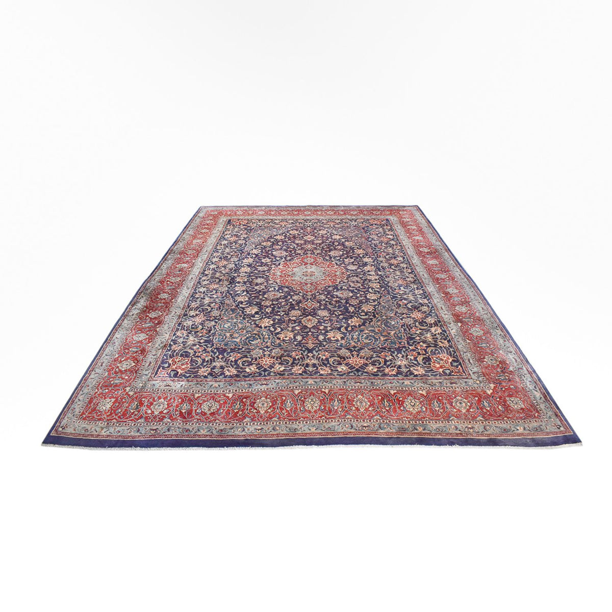 Tapis persan - Classique - 414 x 302 cm - bleu foncé