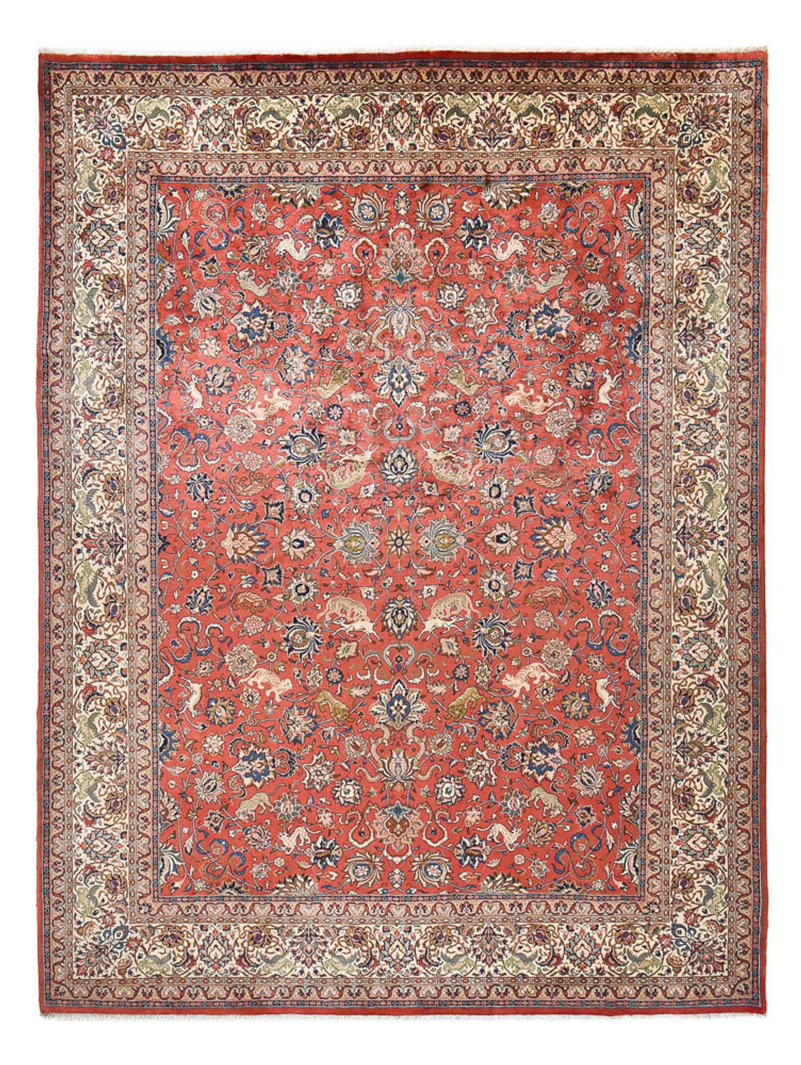 Tapis persan - Classique - Royal - 408 x 305 cm - rouge