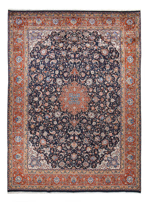 Tapis persan - Classique - Royal - 402 x 294 cm - bleu foncé
