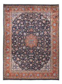 Tapis persan - Classique - Royal - 402 x 294 cm - bleu foncé