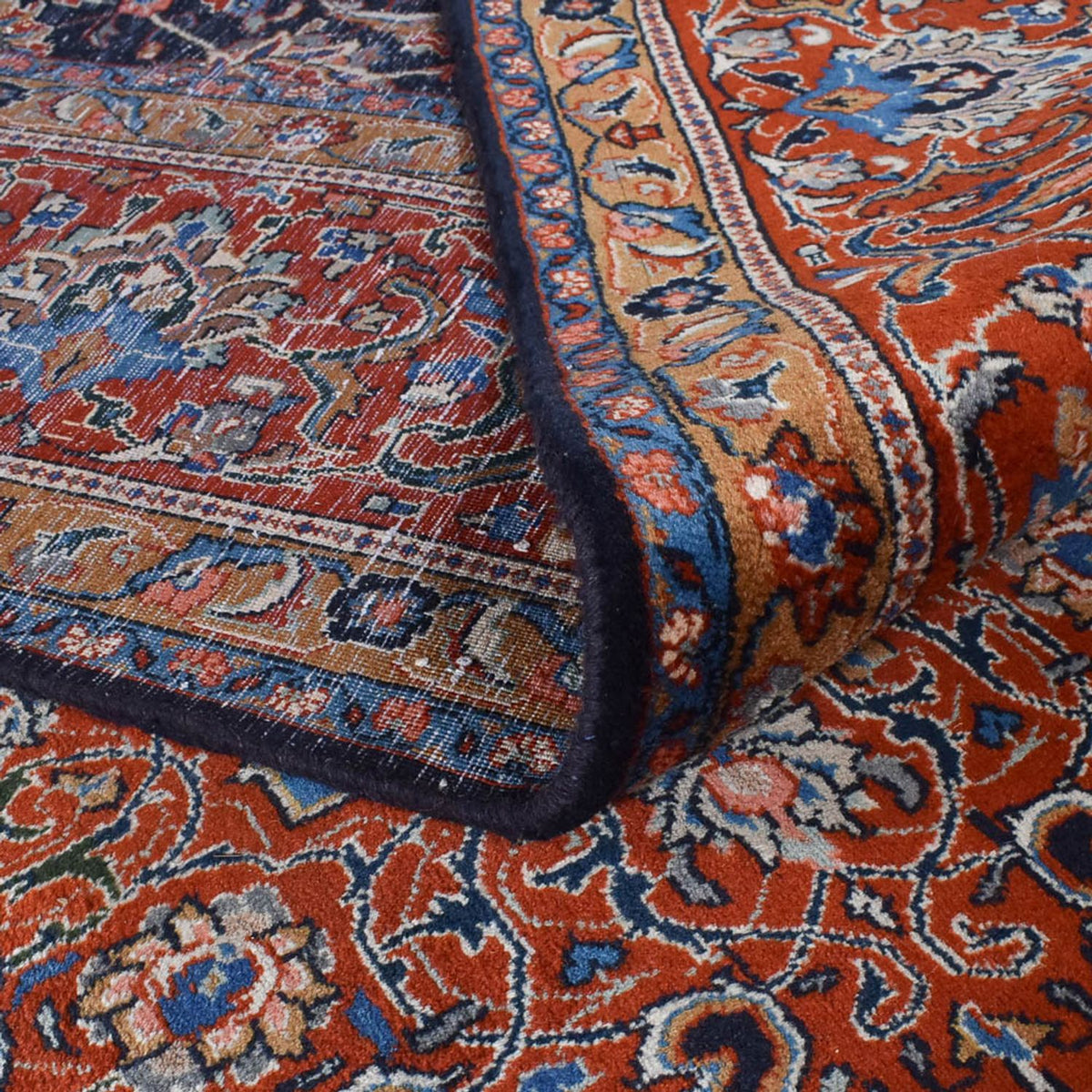 Tapis persan - Classique - Royal - 402 x 294 cm - bleu foncé