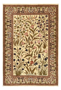 Tapis persan - Ghom - Royal - 202 x 136 cm - beige clair