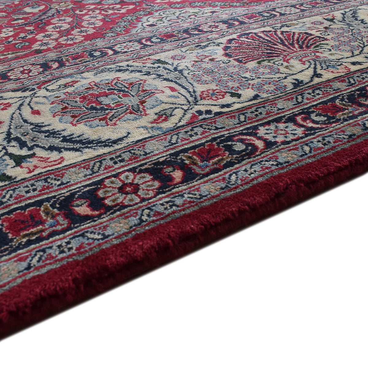Tapis persan - Classique - Royal - 393 x 300 cm - rouge foncé
