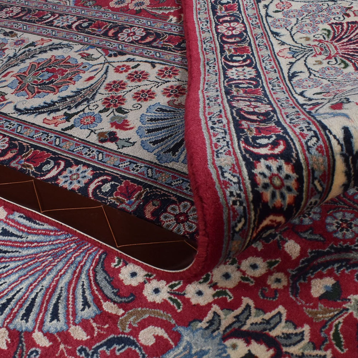 Tapis persan - Classique - Royal - 393 x 300 cm - rouge foncé