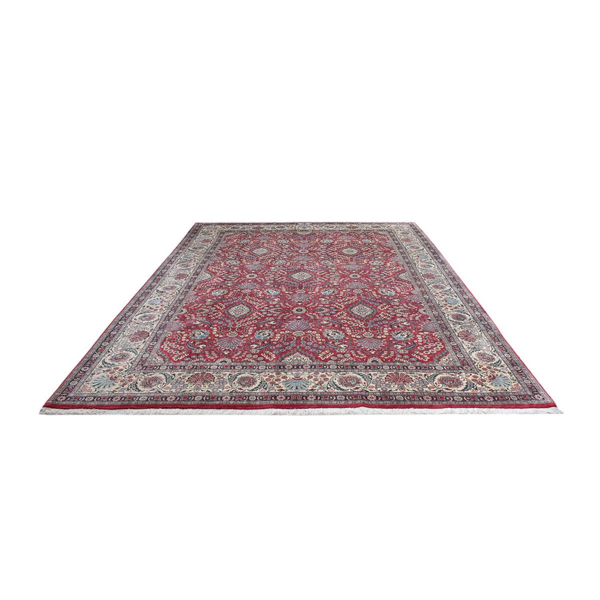 Tapis persan - Classique - Royal - 393 x 300 cm - rouge foncé