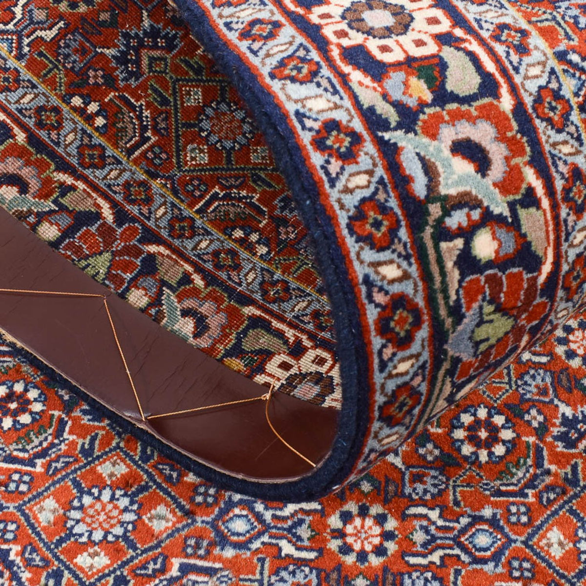 Tapis de couloir Tapis persan - Bidjar - 295 x 76 cm - rouille