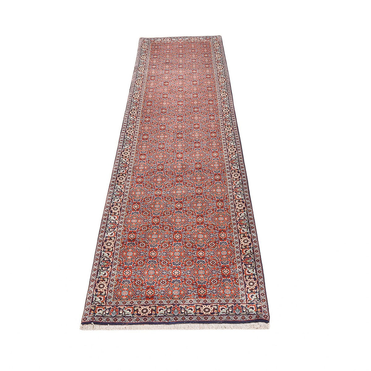 Tapis de couloir Tapis persan - Bidjar - 295 x 76 cm - rouille