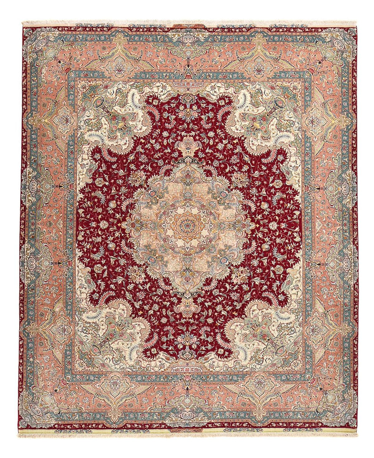 Tapis persan - Tabriz - Premium - 304 x 250 cm - rouge