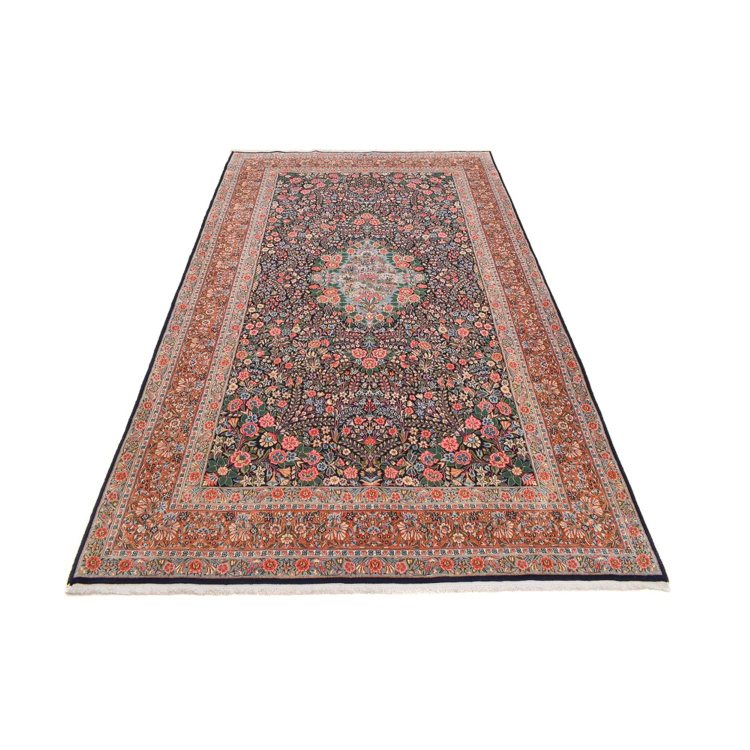 Tapis persan - Royal - 335 x 200 cm - bleu foncé