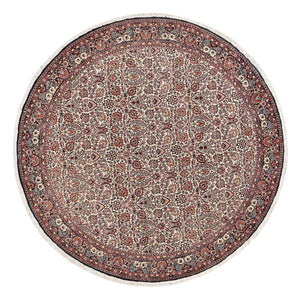 Tapis persan - Bidjar ronde  - 250 x 250 cm - rouille