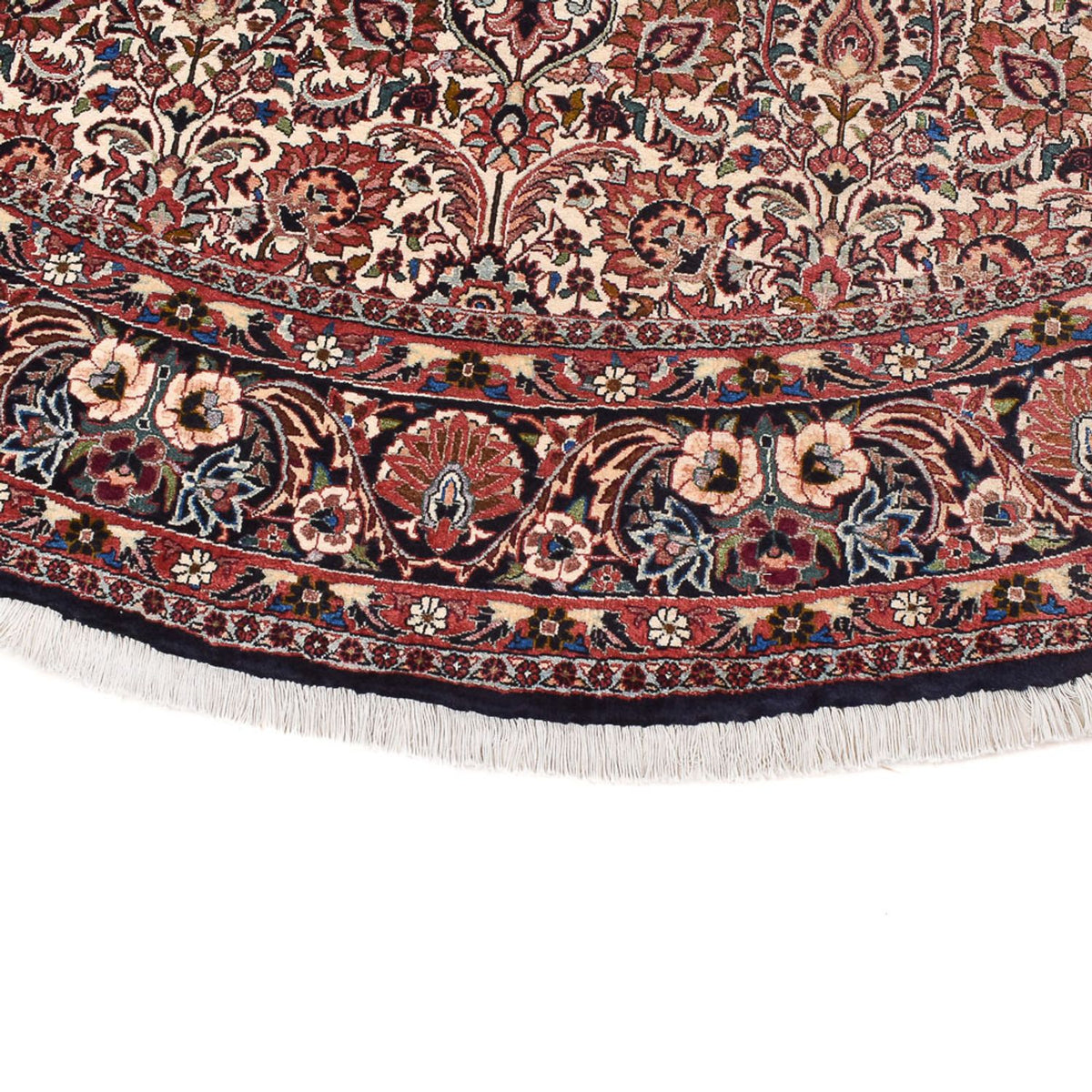 Tapis persan - Bidjar ronde  - 250 x 250 cm - rouille