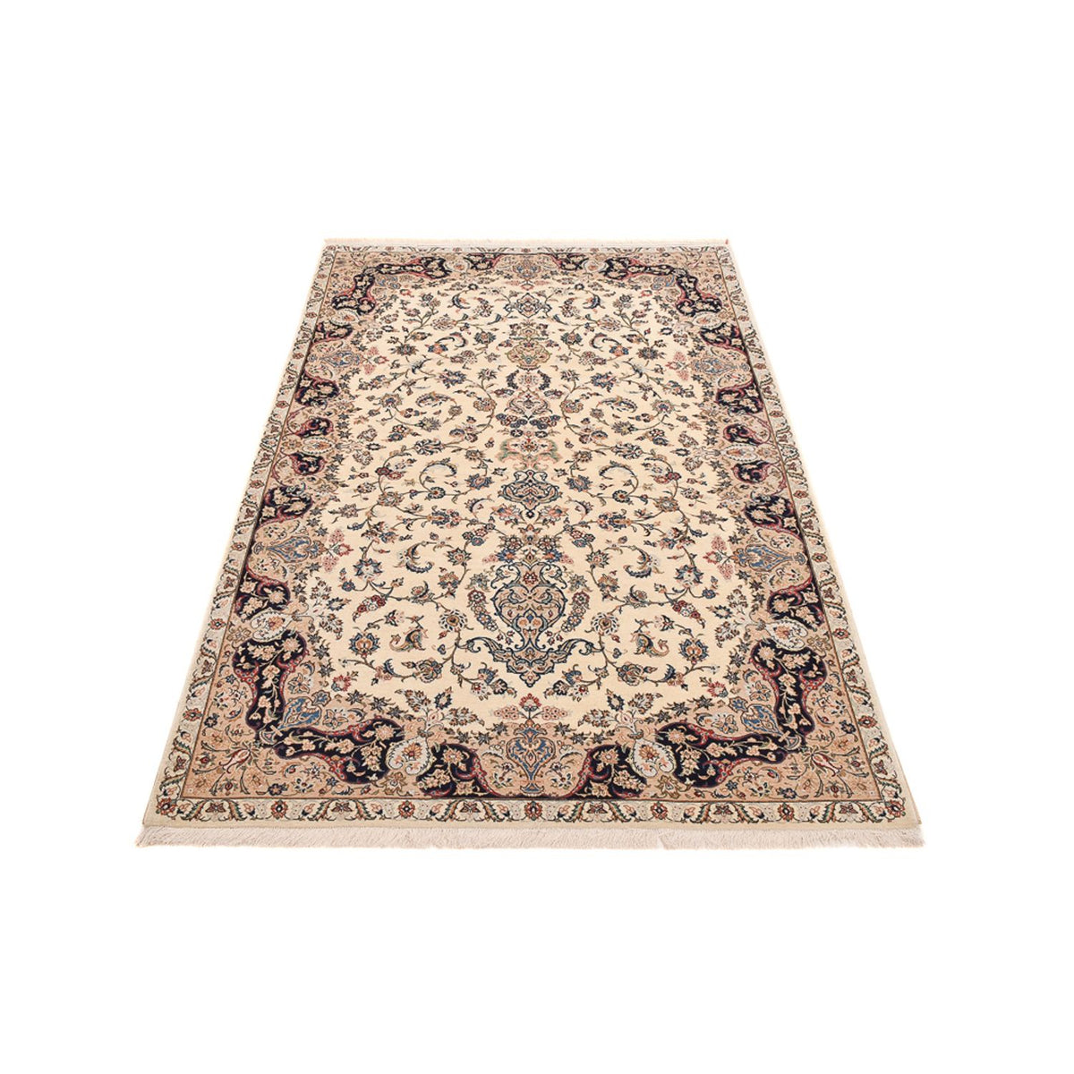Tapis persan - Ghom - Royal - 229 x 138 cm - beige