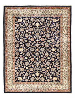 Tapis persan - Classique - 390 x 305 cm - bleu foncé