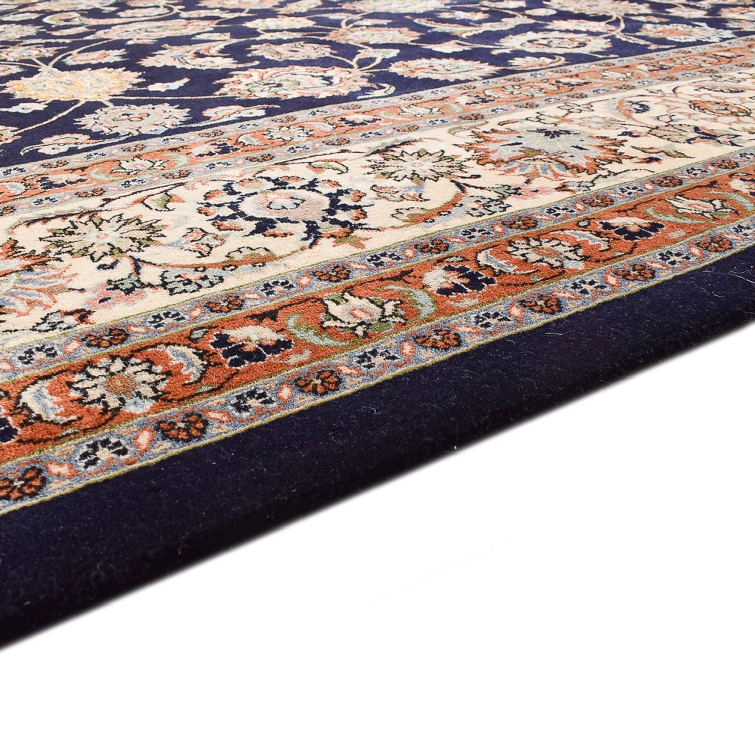 Tapis persan - Classique - 390 x 305 cm - bleu foncé