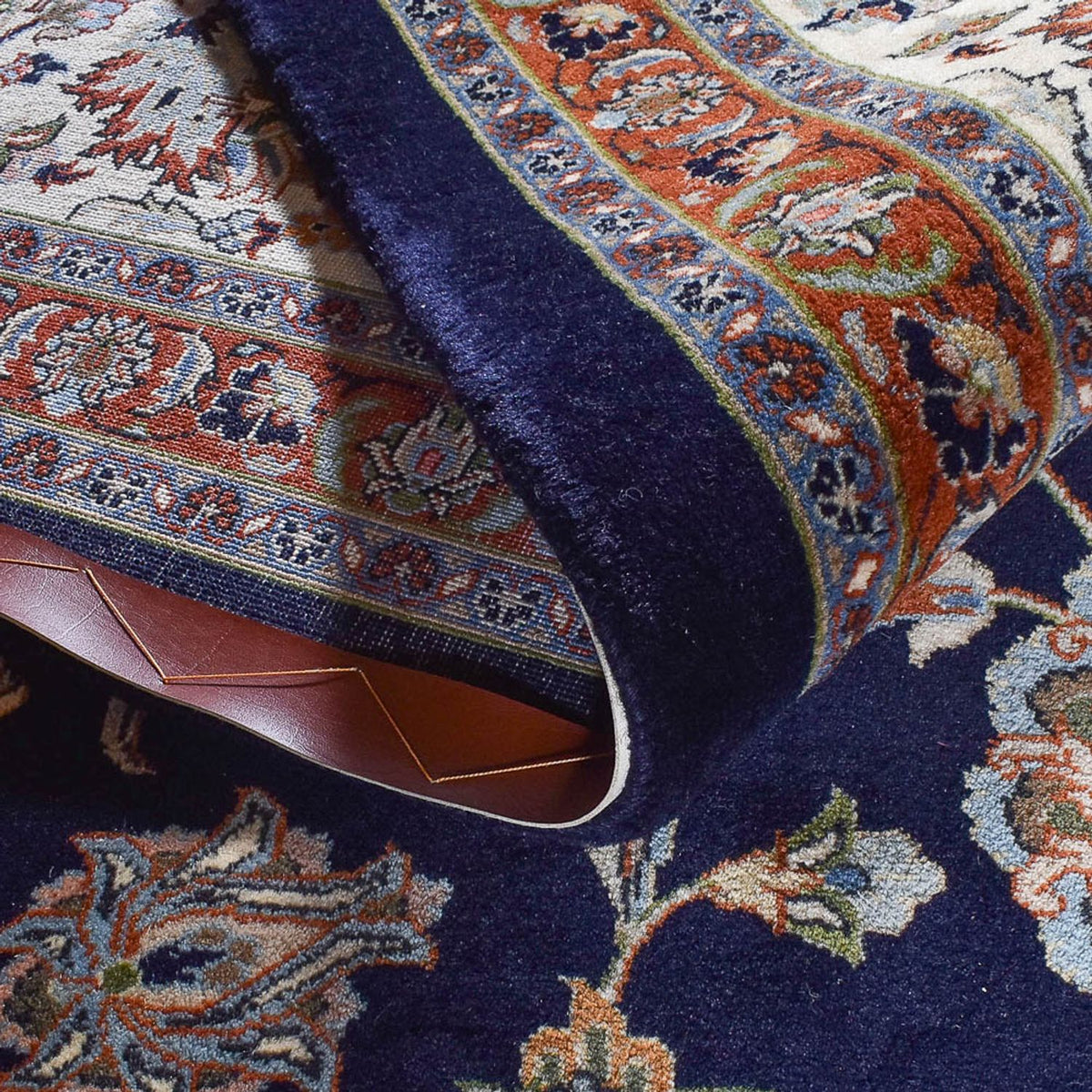 Tapis persan - Classique - 384 x 300 cm - bleu foncé