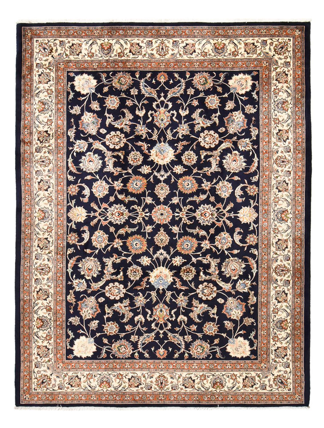 Tapis persan - Classique - Royal - 332 x 254 cm - bleu foncé