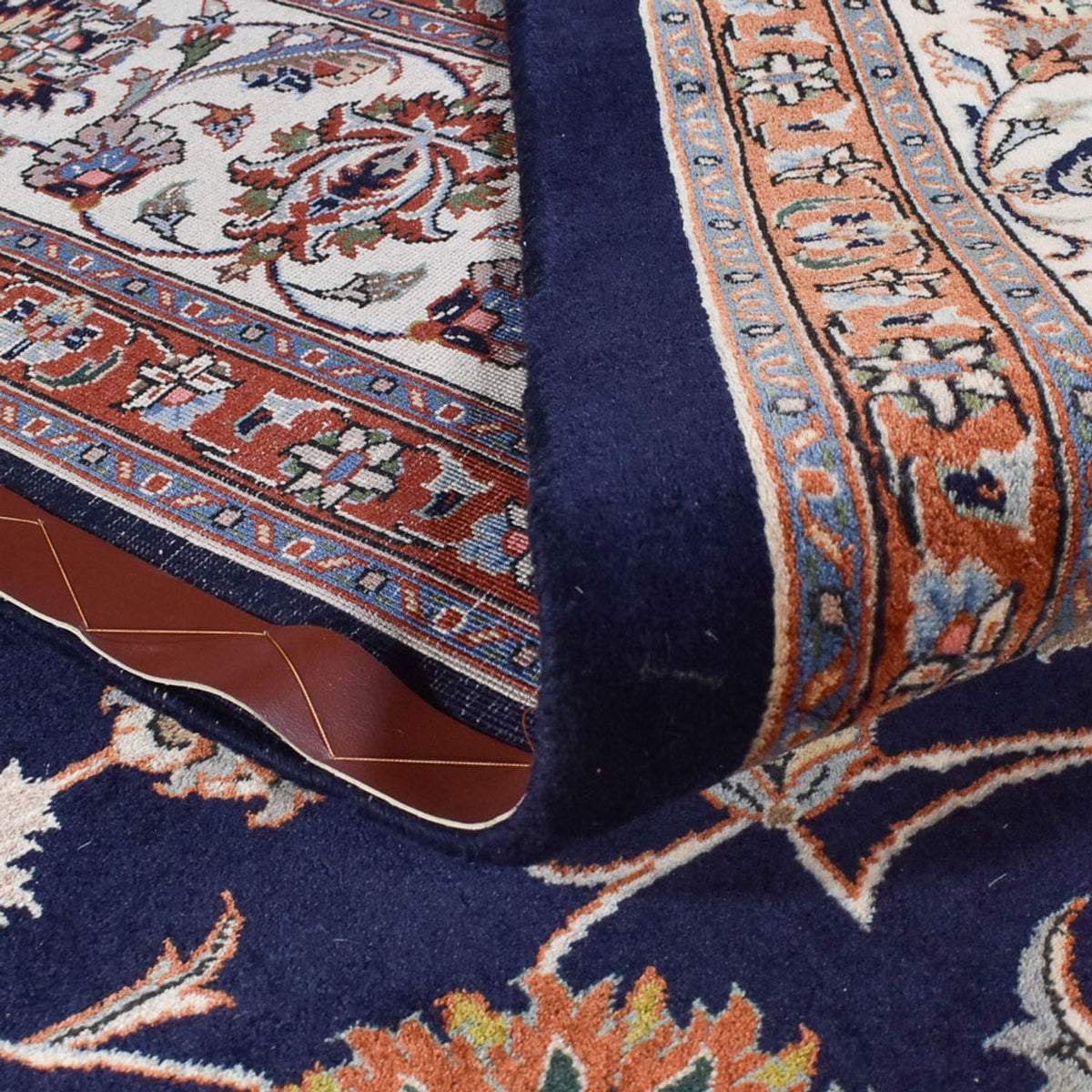 Tapis persan - Classique - Royal - 332 x 254 cm - bleu foncé