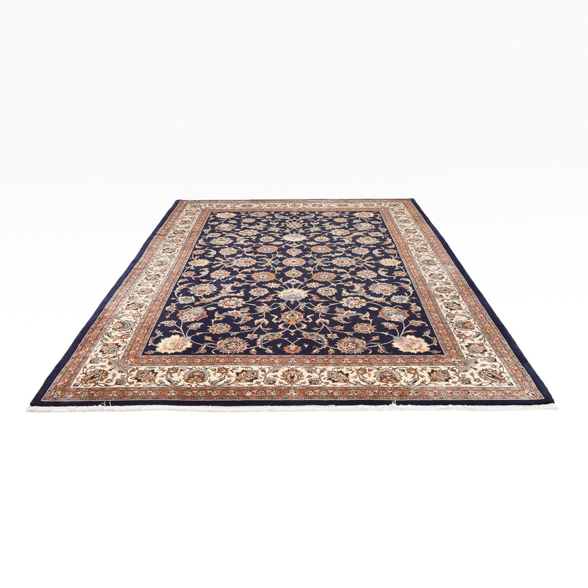 Tapis persan - Classique - Royal - 332 x 254 cm - bleu foncé