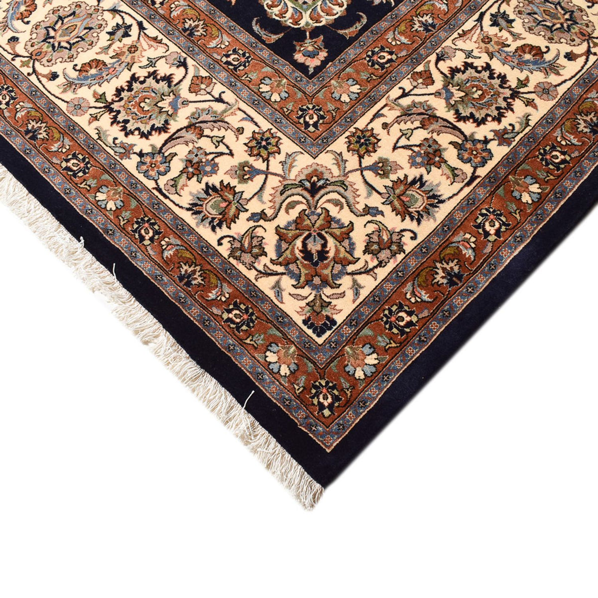 Tapis persan - Classique - Royal - 390 x 303 cm - bleu foncé