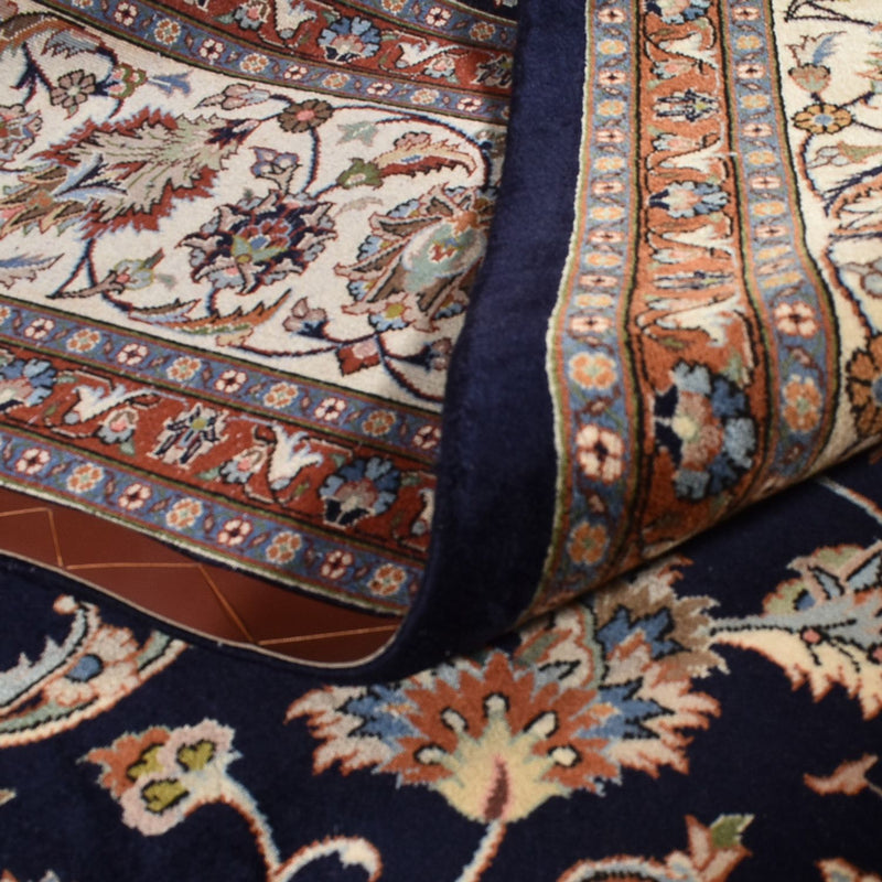 Tapis persan - Classique - Royal - 385 x 300 cm - bleu foncé